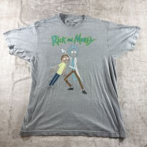 Rick & Morty XL T-shirt  Black Adult Swim - “Eyes open” Grey